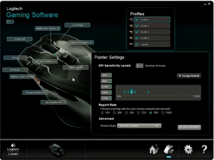 logitech gaming software drivers