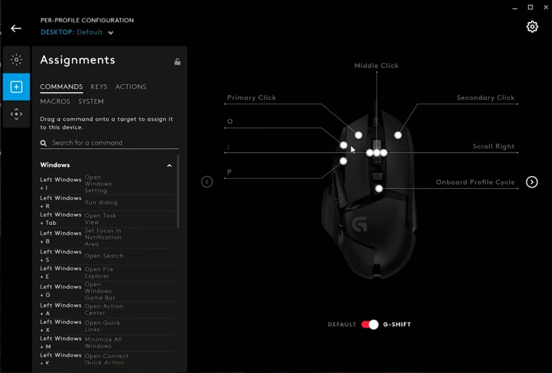 Logitech Ghub software