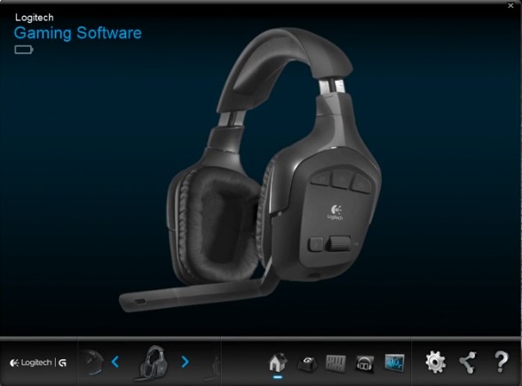 Logitech gaming software with G930 headset