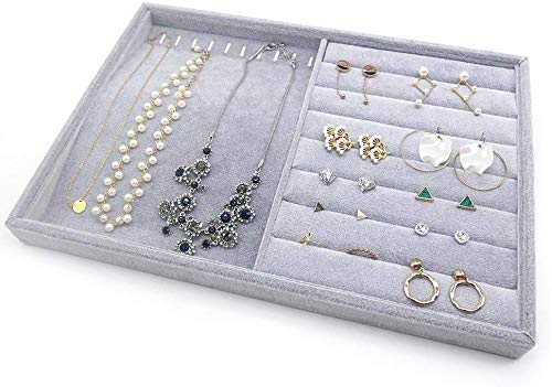 PuTwo Jewelry Trays 2 Sections Lint Drawer Organizer Display Box Birthday Gifts for Her